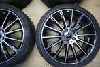 Mercedes C-klasse 19 inch Amg velgen w205 s205 + zomerbanden, Auto-onderdelen, Banden en Velgen, Velg(en), Gebruikt, Personenwagen