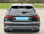 Audi A3 Sportback S Line 35 TFSI 2020 Mild Hybride AUTOMAAT, Auto's, Automaat, Zwart, Leder, Bedrijf