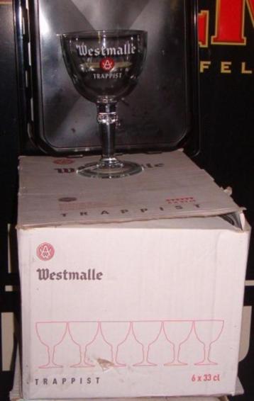 doos met 6 glazen WESTMALLE 33 cl. beschikbaar voor biedingen