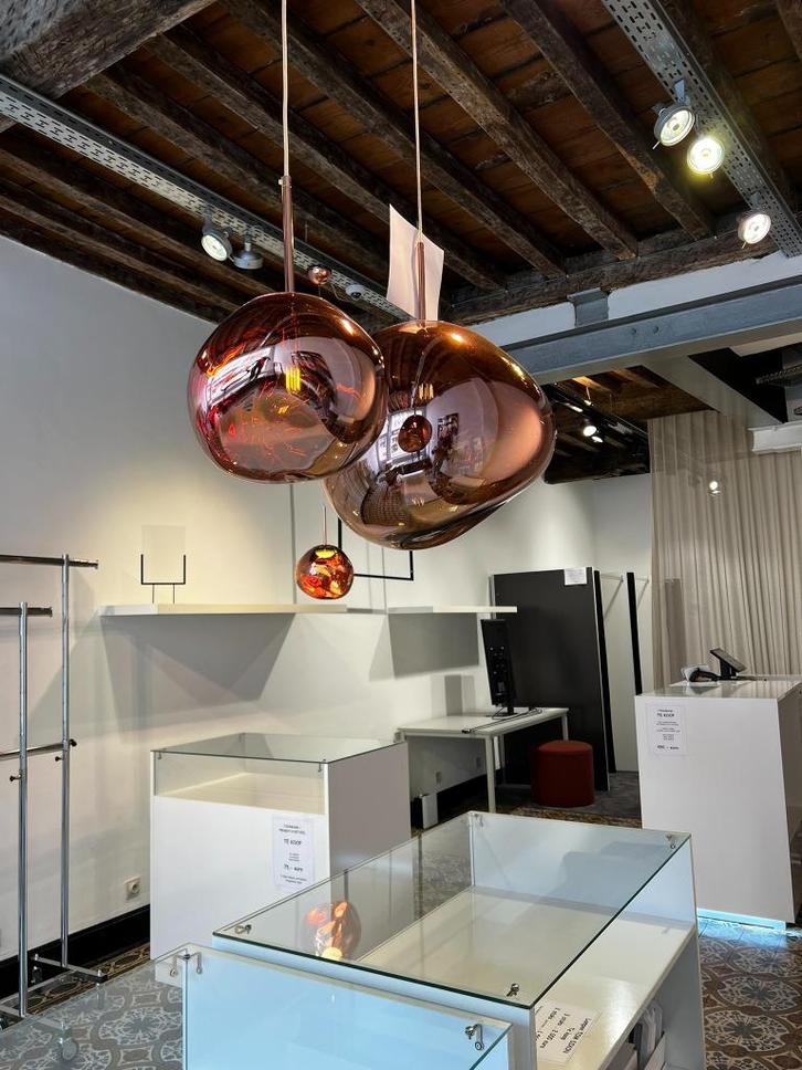 Tom Dixon Hanglamp Melt goud - 3 stuks, Huis en Inrichting, Lampen | Hanglampen, Zo goed als nieuw, Kunststof, Ophalen