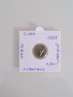 Cuba 1  centavo 1958 geres rene, Timbres & Monnaies, Monnaies | Amérique, Enlèvement ou Envoi