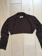 bolero, bruin mouwgiletje maat S/M, Overige typen, Bruin, Nieuw, Ophalen of Verzenden
