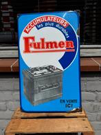 Fulmen Accu oud emaille reclamebord, Verzamelen, Merken en Reclamevoorwerpen, Ophalen of Verzenden, Gebruikt, Reclamebord