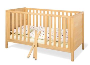 Lit bébé évolutif + matelas 70x140 cm, Enfants & Bébés, Sommier à lattes, 70 à 85 cm, Enlèvement, Utilisé