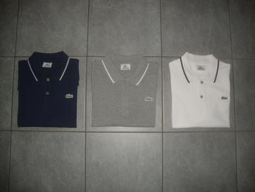 3 x lacoste polo's maat small nieuw beschikbaar voor biedingen