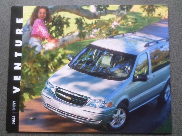 Chevrolet Venture USA 2003 brochure, Boeken, Auto's | Folders en Tijdschriften, Chevrolet, Ophalen of Verzenden