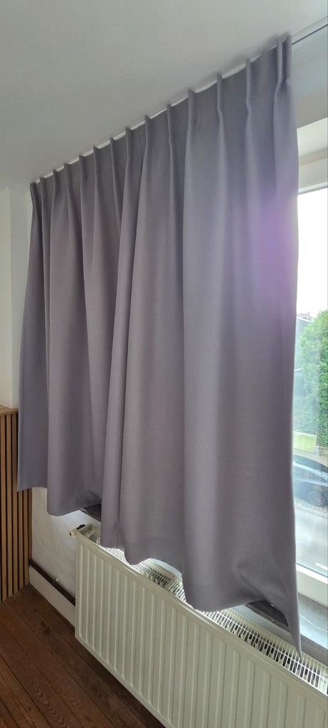 Rideaux personnalisés Vadain de luxe, gris argenté, occultan, Enlèvement, Comme neuf, Gris, Modern