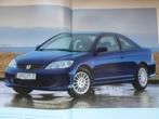 Honda Civic Coupe 2004 Bochure, Boeken, Auto's | Folders en Tijdschriften, Ophalen of Verzenden, Honda