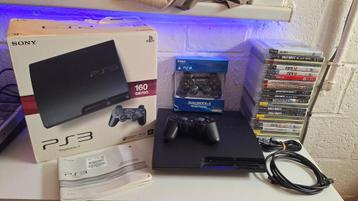 PS3 160GB met doos + games beschikbaar voor biedingen