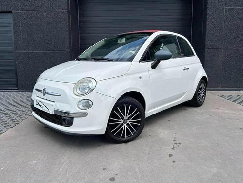 fiat 500c cabrio - airco - pdc - leder - gekeurd - garantie, Auto's, Fiat, Bedrijf, Te koop, 500C, Airbags, Airconditioning, Boordcomputer