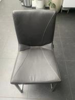 6 Henders & Hazel sledestoelen - grijs, Vijf, Zes of meer stoelen, Grijs, Metaal, Modern