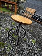 Tabouret bois métal hauteur réglable, Ophalen, Gebruikt
