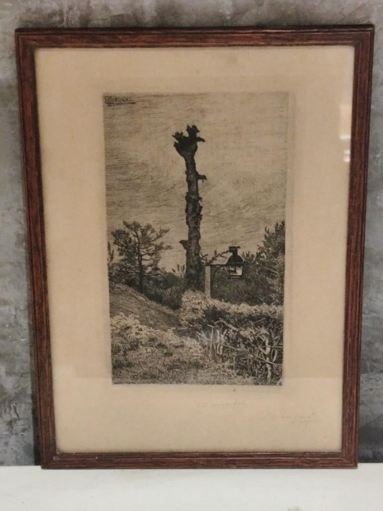 Gravure Arbre mort de François Maréchal, Antiquités & Art, Art | Eaux-fortes & Gravures, Enlèvement ou Envoi