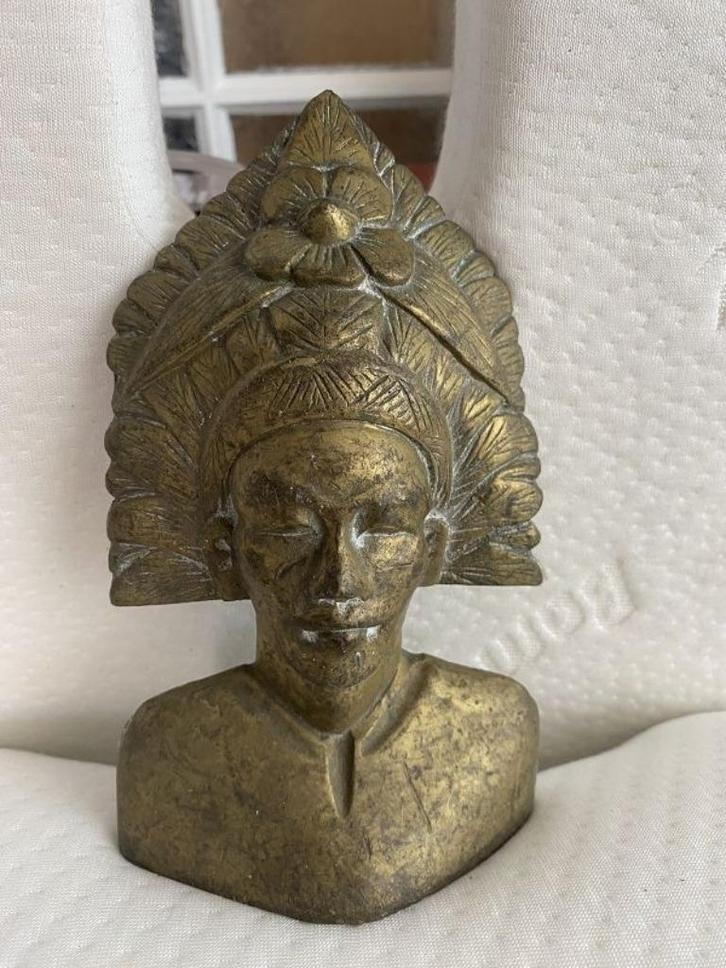 Bronze godin van de vruchtbaarheid Dewi Sri (Klungkung godin, Huis en Inrichting, Woonaccessoires | Boeddhabeelden, Gebruikt, Ophalen of Verzenden
