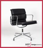 AANBIEDING!! Vitra ea 207 Zwart Leder Chroom (voorraad:20), Ophalen, Zwart