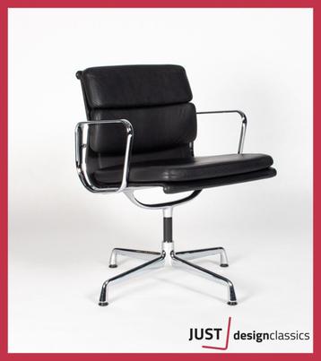 AANBIEDING!! Vitra ea 207 Zwart Leder Chroom (voorraad:20) beschikbaar voor biedingen