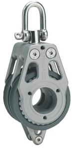 Lewmar gelagerd blok 80mm 2 schijfs met hondsvot, Watersport en Boten