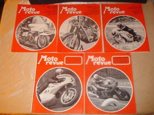 MOTO REVUE Lot N°1 de 5 Anciennes Revues 1971, Boeken, Motoren, Gelezen, Algemeen, Ophalen of Verzenden