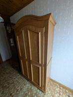 Houten kleerkast, Huis en Inrichting, Kasten | Kleerkasten, Ophalen, Gebruikt, 100 tot 150 cm, Met hangruimte