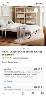 IKEA Lycksele slaapbank in zeer goede stad, Huis en Inrichting, Ophalen, Gebruikt, 90 cm, Beige