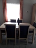 Eiken eettafel met 6 bijpassende stoelen, Huis en Inrichting, Complete eetkamers, Ophalen, Gebruikt