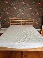 Bedframe met lattenbodem, Maison & Meubles, Comme neuf, Brun, Enlèvement, 200 cm