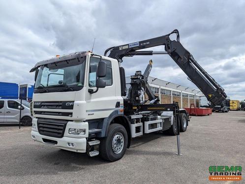 DAF CF85.410 6x4 Dagcab Euro5 EEV - Hiab Haakarm + Hiab 166E, Auto's, Vrachtwagens, ABS, Electronic Stability Program (ESP), Trekhaak