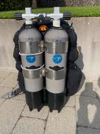 Dubbelset 2x7l/300 bar, Watersport en Boten, Duiken, Ophalen, Zo goed als nieuw, Duikfles