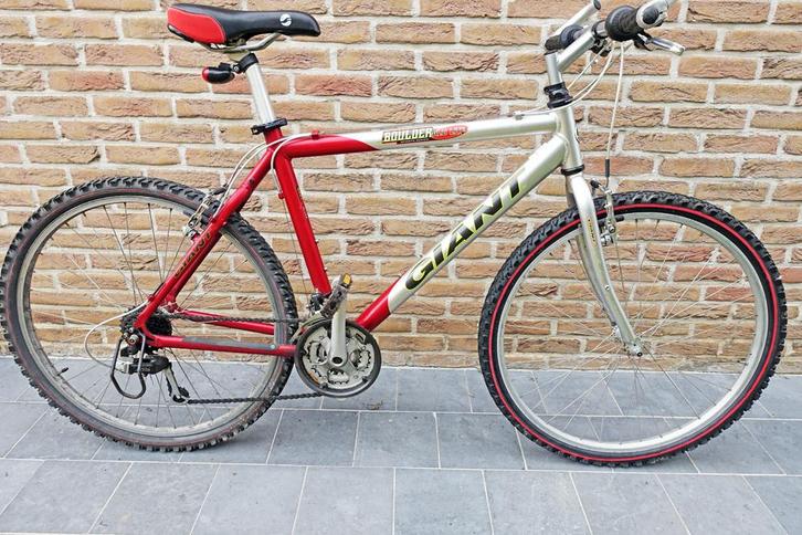 Giant Boulder aluminium MTB met Shimano, Fietsen en Brommers, Fietsen | Mountainbikes en ATB, Gebruikt, Heren, Giant, Hardtail