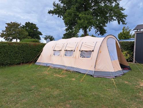 Katoenen tunneltent voor 6  personen, Caravans en Kamperen, Kampeergereedschap, Zo goed als nieuw, Ophalen