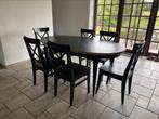 Volledige eetkamer (tafel en stoel), Ophalen, Gebruikt, 4 tot 6 stoelen