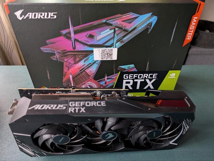 GIGABYTE AORUS RTX 3080 MASTER FHR, Computers en Software, Videokaarten, Nvidia, PCI, HDMI, Ophalen