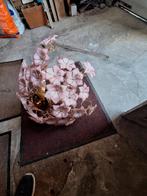 2 prachtige zeldzame roze bloemenkroonluchters in Murano, Antiek en Kunst, Ophalen