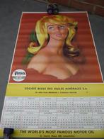 Veedol Motor Oil/Pin up -1965 kalender (karton), Verzamelen, Merken en Reclamevoorwerpen, Verzenden