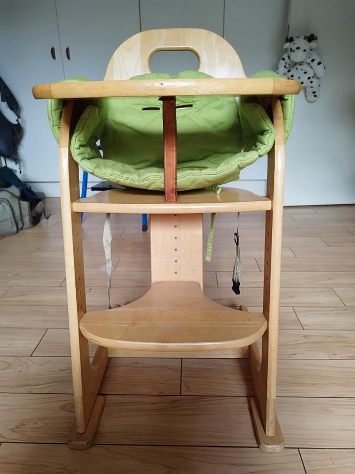 Mooi volledig verstelbaar massief houten kinderzitje, Kinderen en Baby's, Kinderstoelen, Zo goed als nieuw, Ophalen
