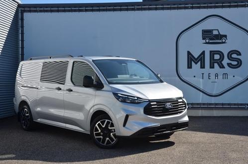 Ford Transit Custom-L2-Automaat- Dubbelcab- Nieuw- 38990+BTW, Auto's, Bestelwagens en Lichte vracht, Bedrijf, Te koop, ABS, Achteruitrijcamera