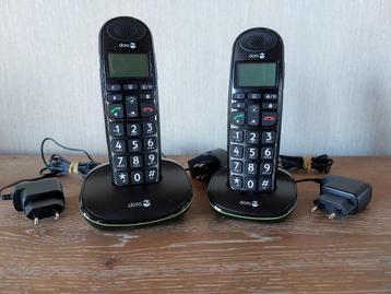 Doro PhoneEasy, Telecommunicatie, Vaste telefoons | Handsets en Draadloos, Ophalen, Zo goed als nieuw, 2 handsets
