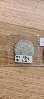 1 franc - Léopold II - type Wiener  1867 en français, Enlèvement ou Envoi, Monnaie en vrac, Argent, Argent