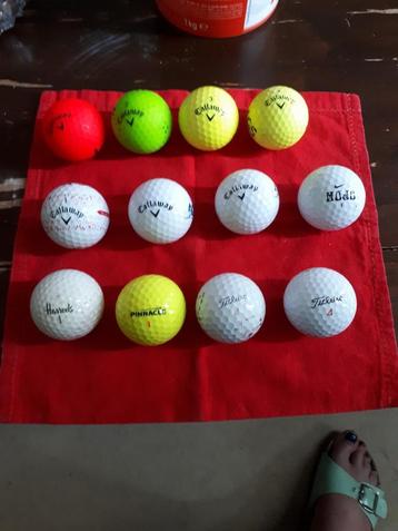 12 golfballen ( gebruikt ) beschikbaar voor biedingen