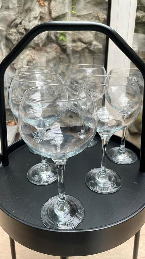 Schweppes G&T cocktailglazen - set van 6, Huis en Inrichting, Keuken | Servies, Nieuw, Glas of Glazen, Overige stijlen, Glas, Ophalen
