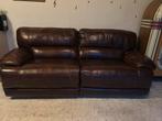 Lederen tweezit ( groot) met 2 relaxen, Huis en Inrichting, Ophalen, Zo goed als nieuw