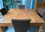 Table carrée en teck 1,40 x 1,40 m, Maison & Meubles, Tables | Tables à manger, Enlèvement, Teck