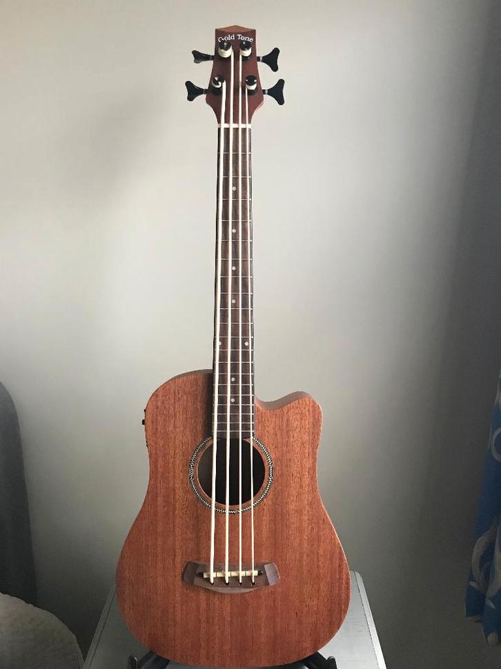 GOld tone microbas 23 inch 1,3 kg, Muziek en Instrumenten, Snaarinstrumenten | Gitaren | Bas, Zo goed als nieuw, Ophalen