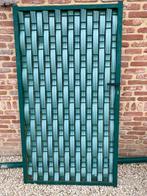 Beckaert poort met paal en lamellen 172 cm hoog, 96 cm breed, Jardin & Terrasse, Portes de jardin, Comme neuf, Moins de 100 cm