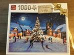 Puzzel King 1000 stukjes Christmas village, Ophalen of Verzenden, 500 t/m 1500 stukjes, Gebruikt, Legpuzzel