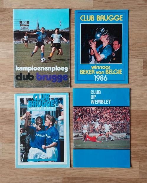 Club Brugge 4 magazines, Livres, Livres de sport, Utilisé, Enlèvement ou Envoi