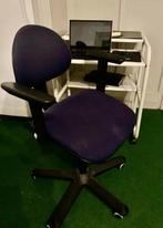 chaise de bureau couleur bleu, en bon etat, Enlèvement, Comme neuf, Chaise de bureau