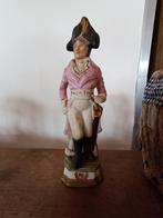 Ancienne statue figurine porcelaine capodimonte napoléon, Antiek en Kunst, Ophalen