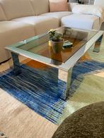 Vintage salontafel, Milo Baugman style, Huis en Inrichting, Tafels | Salontafels, Ophalen, Gebruikt, 100 tot 150 cm, Metaal