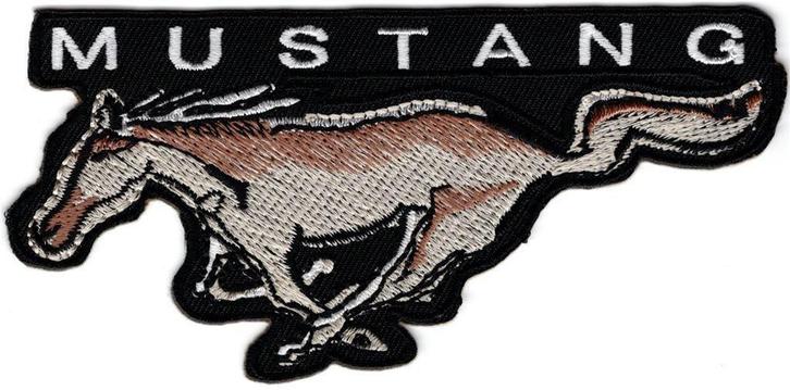 Ford Mustang stoffen opstrijk patch embleem #7, Verzamelen, Automerken, Motoren en Formule 1, Nieuw, Verzenden